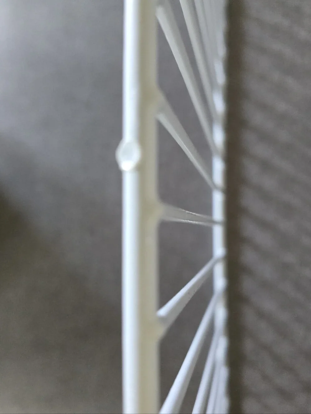 TWO White Metal Wire Shelf Organizer Organize Shelves